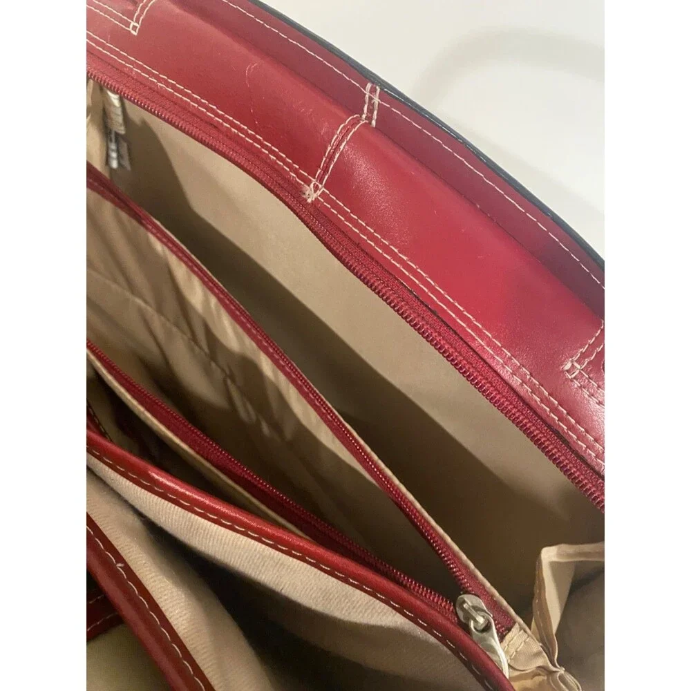 McKlein Glen Ellyn Red Leather 15